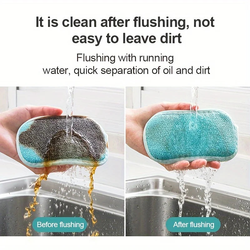 Non-Scratch Microfiber Scrub Sponges for Kitchen & Home Kitchen Scrub Sponge Babs