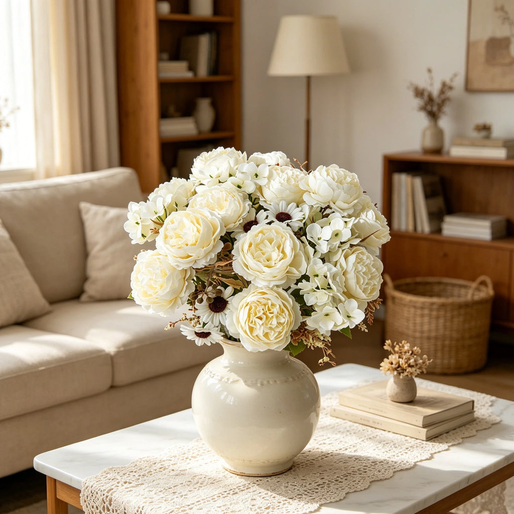 Silk Persian Peony Artificial Flowers for Wedding & Home Decor Artificial Silk Flowers Babs