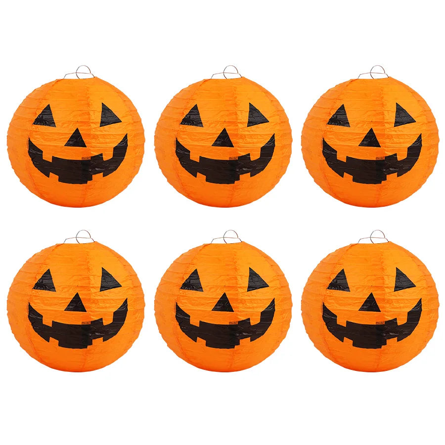 Halloween Pumpkin Paper Lantern 20cm – Hanging Party Decor Halloween Decoration Babs