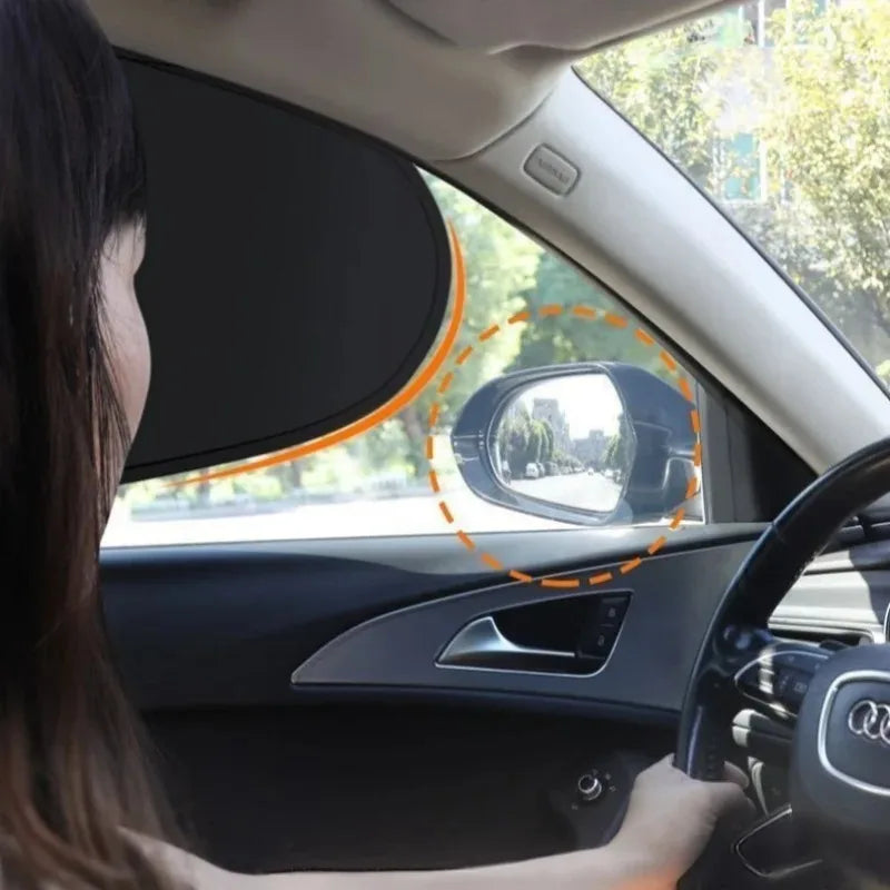 Electrostatic Car Side Window Sun Shade – 99.9% UV Blocker Car Window Sun Shade Babs