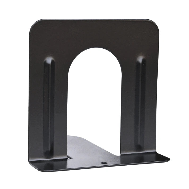 2-Pack Heavy Duty Metal Bookends – Book & Magazine Holder Metal Bookends Babs Black