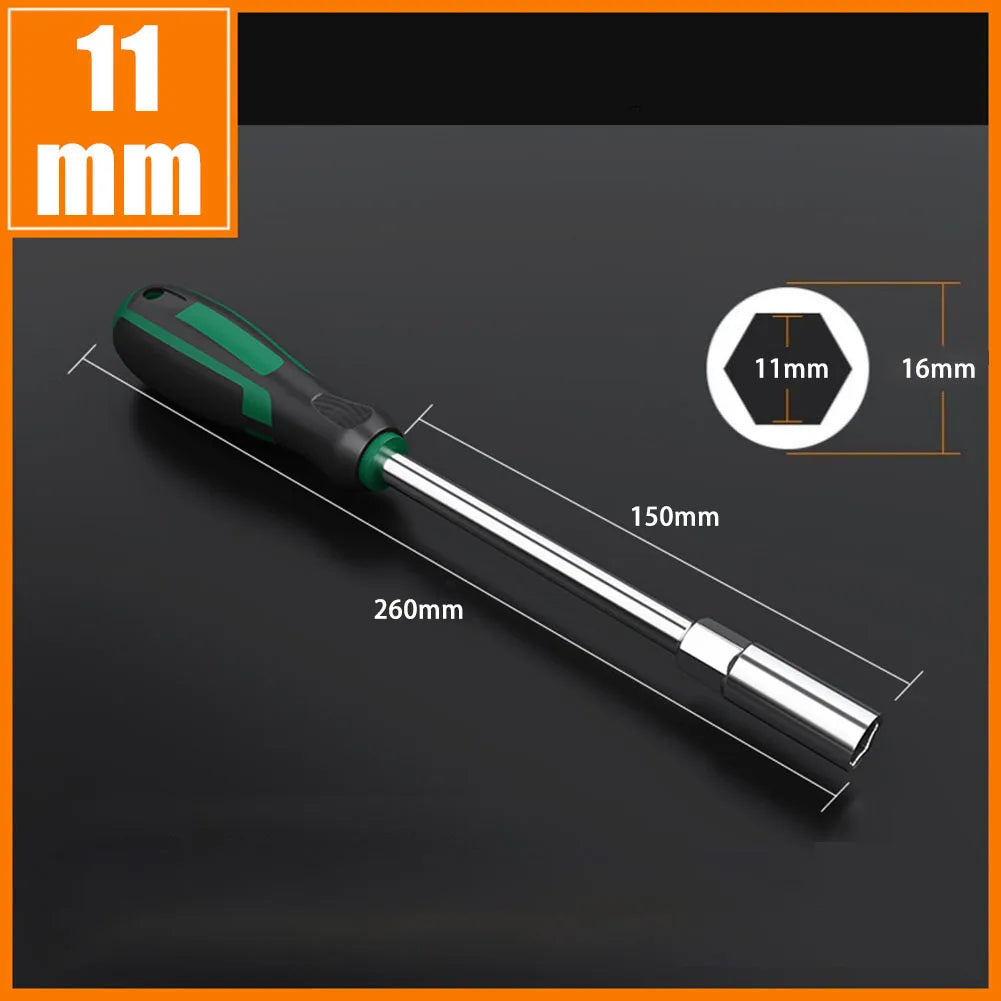 Hex Deep Socket Screwdriver Wrench 5–14mm | Nut Driver Tool Socket Nut Driver Babs 11mm