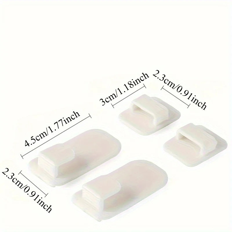 Nail-Free Adhesive Hooks – Strong Traceless Wall Hooks Adhesive Wall Hooks Babs
