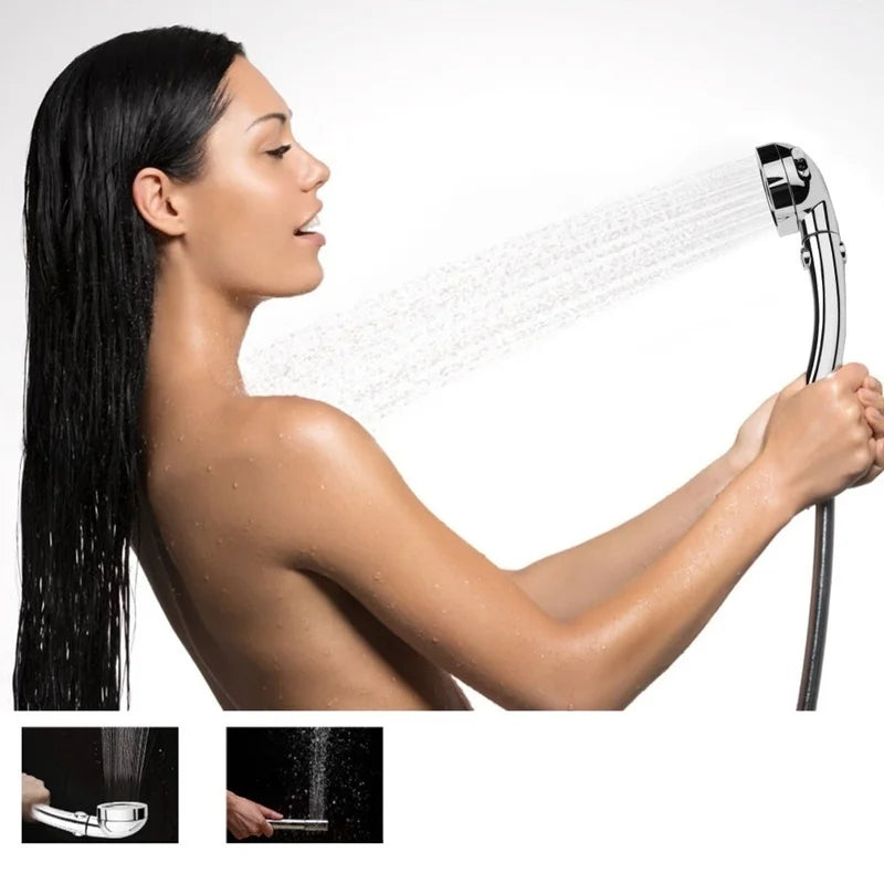 3-Mode High Pressure Handheld Showerhead – Water Saving Filter Handheld Showerhead Babs