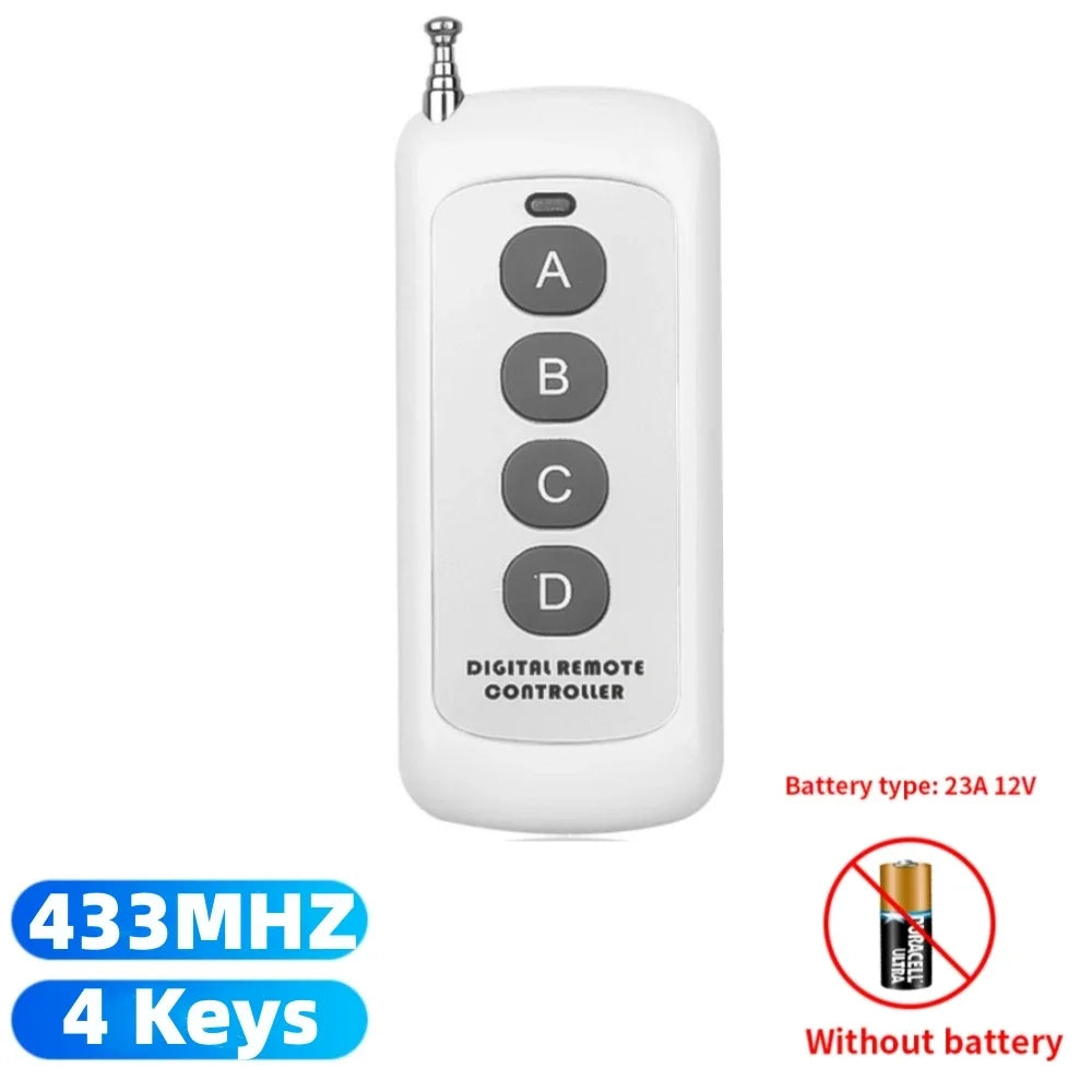433MHz RF Remote Control 1527 Code – Garage & Smart Home RF Remote Control Babs 433MHZ 4 Keys