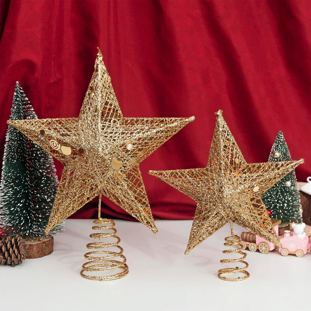 Gold & Silver Star Christmas Tree Ornaments | Holiday Décor Christmas Tree Ornaments Babs