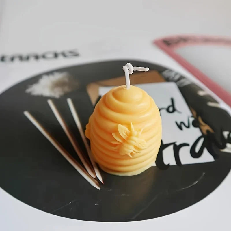 3D Bee Honeycomb Silicone Mold – Candle, Soap & Gypsum Silicone Craft Mold Babs