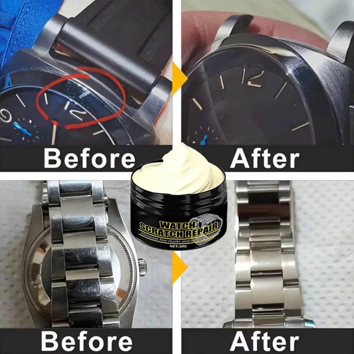 Watch Polishing Paste – Metal Scratch Remover & Restore Cream Watch Polish Cream Babs