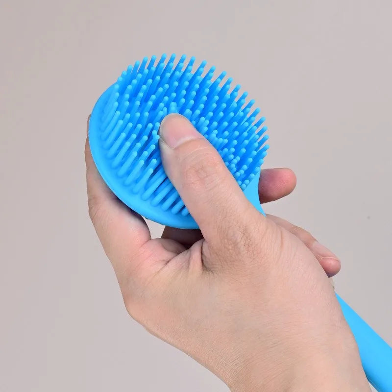 Silicone Body Exfoliating Shower Brush – Back Scrubber Body Exfoliating Brush Babs