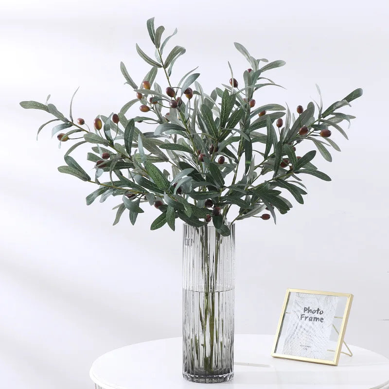 Artificial Olive Branch Fake Plant Décor – Wedding & Home Artificial Plant Branch Babs
