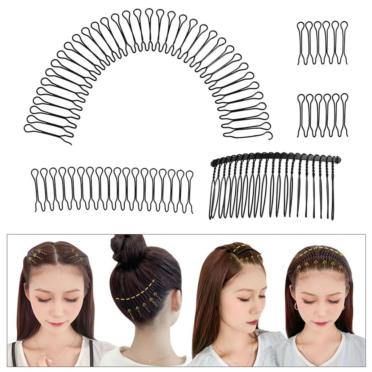 Invisible Hair Finishing Fixer Comb – Women's Styling Hairpin Hair Styling Comb Babs