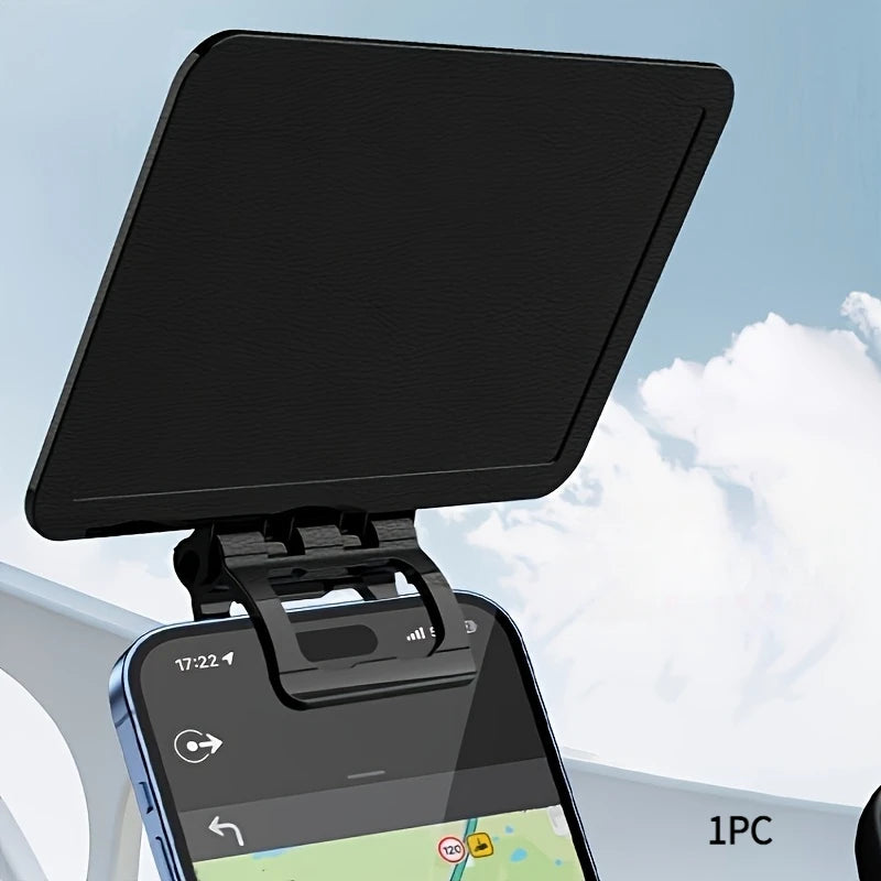 Car Phone Sun Visor Anti-Glare GPS Navigation Sunshade Hood Car Phone Sunshade Babs
