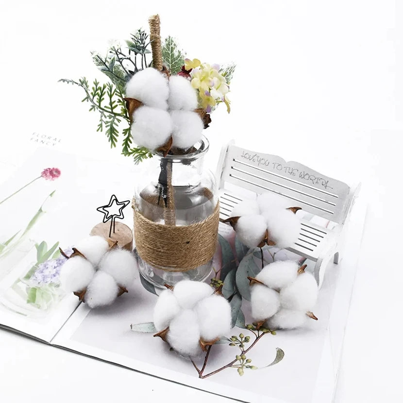 Artificial Cotton Ball Flowers 50/100pc – Wedding & Home Decor Artificial Flowers Babs