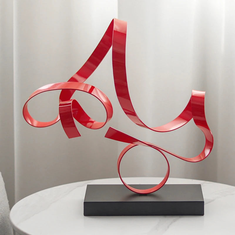 Modern Luxury Metal Figurine | Desk Décor & Gift Sculpture Decorative Figurine Babs