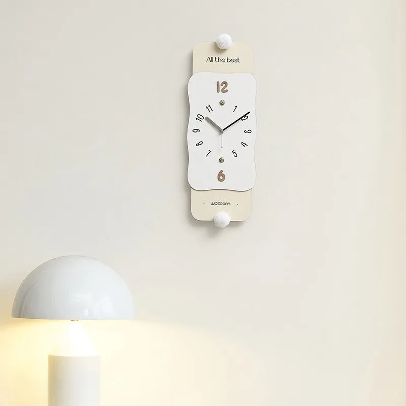 Modern Luxury Silent Pendulum Wall Clock – Minimalist Decor Pendulum Wall Clock Babs