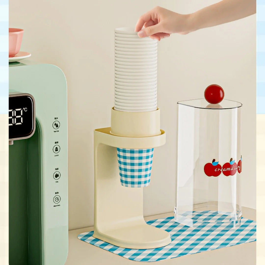 Pull-Type Cup Dispenser for Water Cooler & Bathroom | PC Plastic Cup Dispenser Babs