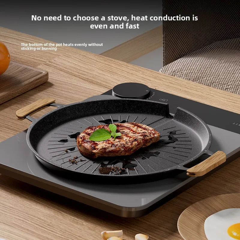 Korean Maifan Stone Nonstick Grill Pan – Induction Compatible Nonstick Grill Pan Babs
