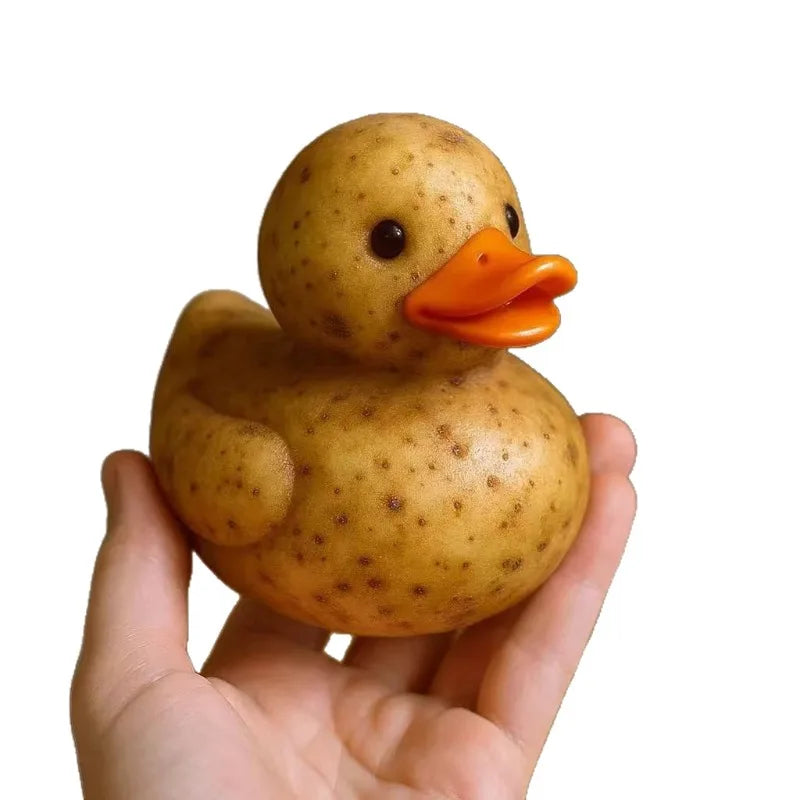 Cute Vegetable Duck Resin Figurine – Desktop & Home Decor Gift Resin Desk Figurine Babs