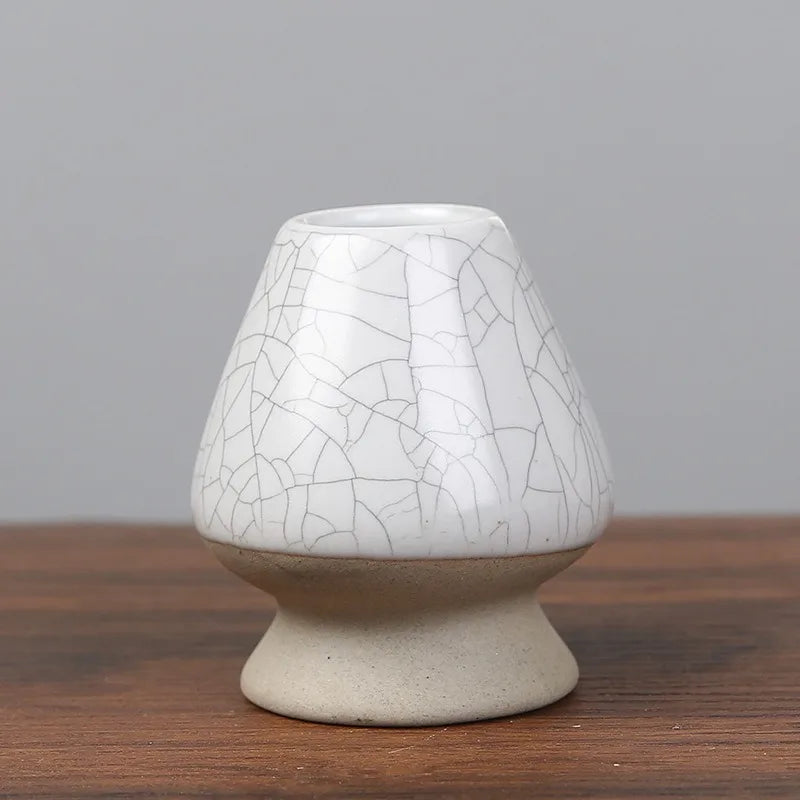 Ceramic Matcha Whisk Holder Chasen Stand | Japanese Teaware Matcha Whisk Stand Babs Moon white