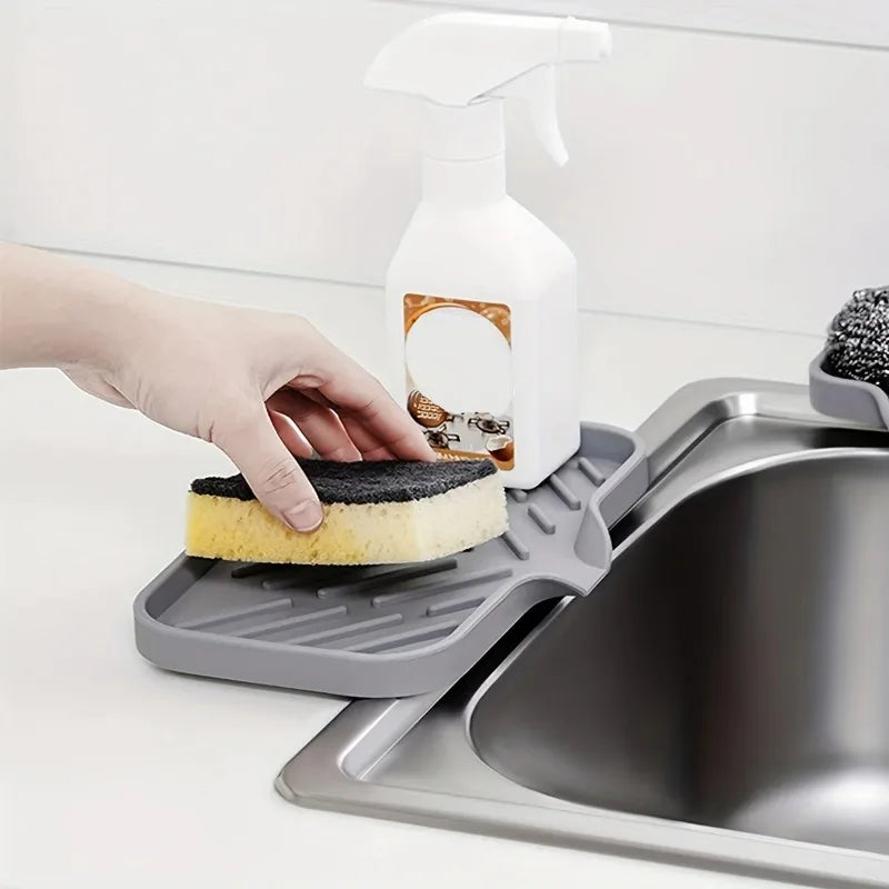 Japanese Silicone Soap Dish with Drainage – Sink Storage Tray Silicone Soap Dish Babs