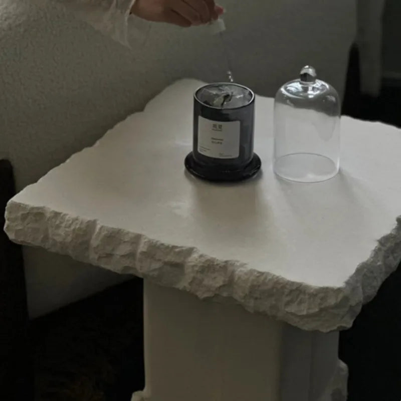 Modern Minimalist Coffee Table – Stone Fiberglass Side Table Coffee Side Table Babs