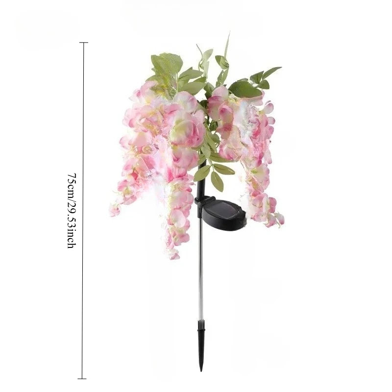 Solar Wisteria Flower Garden Light – Outdoor Waterproof Lawn Lamp Solar Garden Lamp Babs