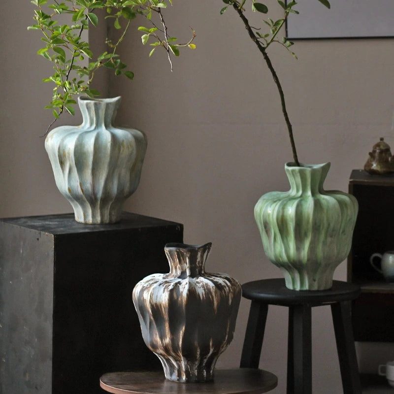 Glazed Ceramic Vase – Modern Desktop Flower Pot & Home Décor Ceramic Vase Babs