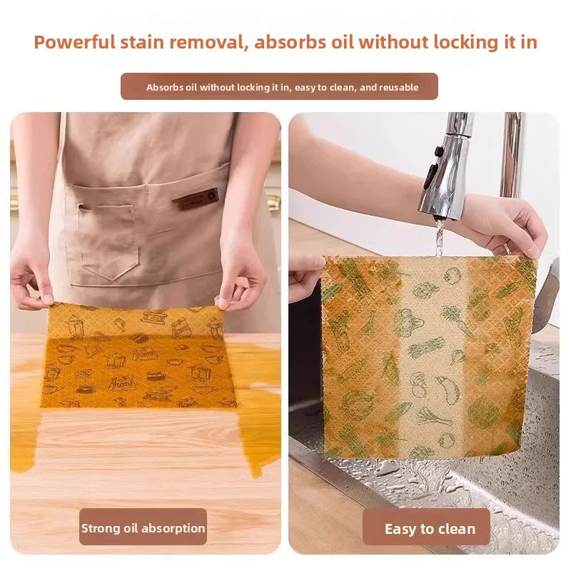 Thickened Microfiber Dishwashing Cloths – Kitchen Degreasing Kitchen Cleaning Cloth Babs