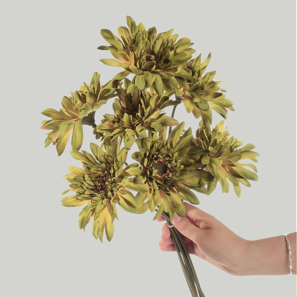Artificial Daisy Bouquet – Silk Fall Floral for Home & Wedding Décor Artificial Flower Bouquet Babs