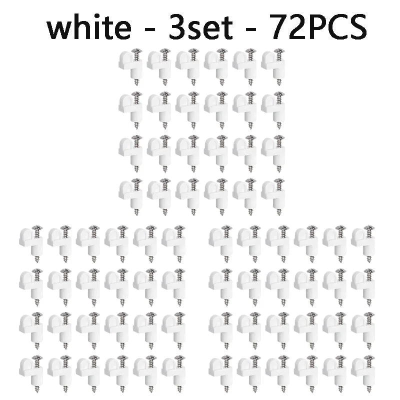 Plastic Window Screen Clips for Mosquito Net – Easy Fixing Clamps Window Screen Clips Babs white - 3 sets