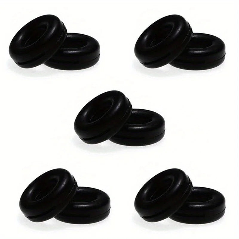 10 Pairs Silicone Eyeglass Temple Tips – Anti-Slip Ear Hooks Eyeglass Accessories Babs Black
