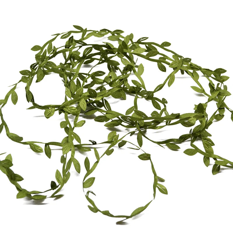 10M Silk Artificial Green Leaf Garland – Wedding & DIY Décor Artificial Leaf Garland Babs