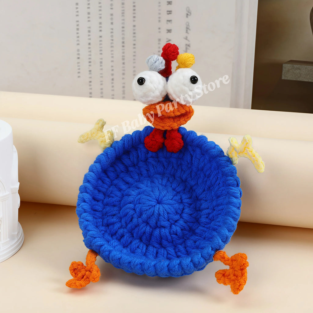 Handwoven Animal Crochet Cup Coasters – Kawaii 3D Desk Decor Crochet Cup Coaster Babs L
