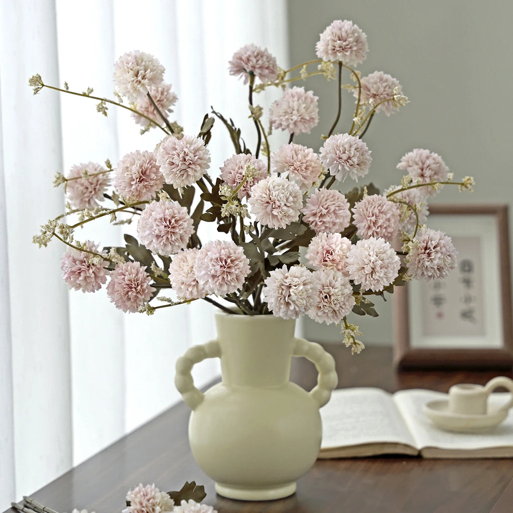 Silk Chrysanthemum Artificial Flower Bouquet – Wedding & Home Decor Artificial Silk Flowers Babs