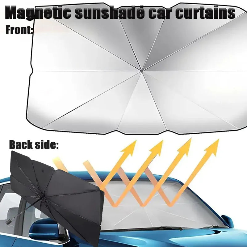 Foldable Car Windshield Sunshade – UV Blocking Front Cover Car Windshield Sunshade Babs