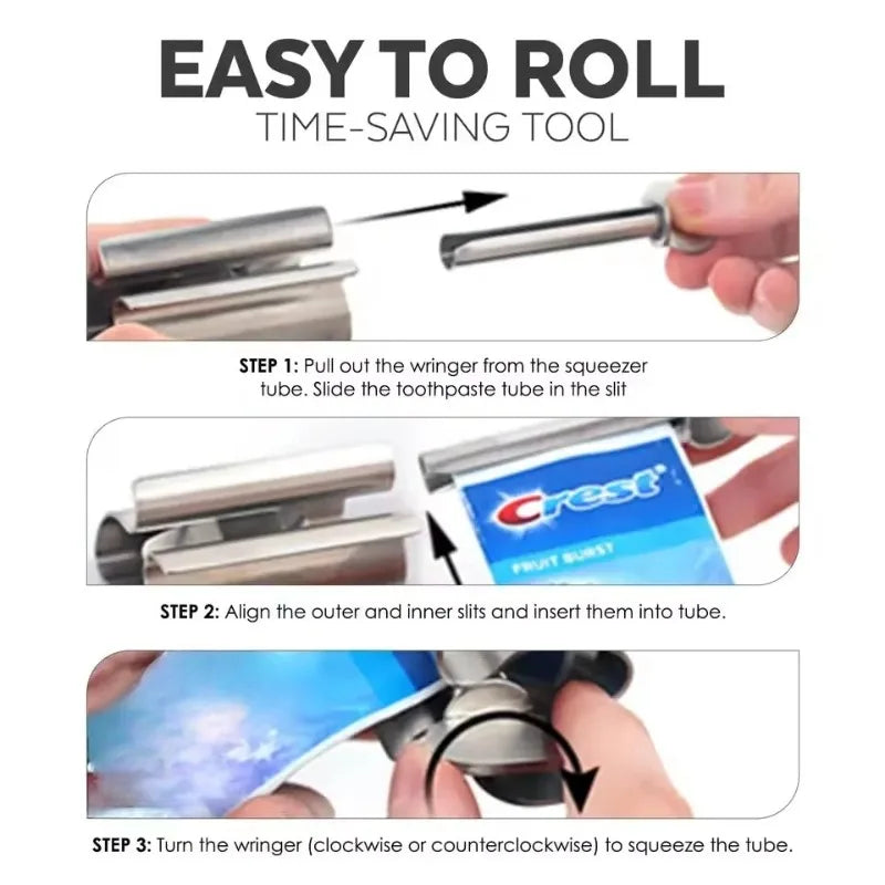 Stainless Steel Toothpaste Squeezer & Tube Dispenser Toothpaste Squeezer Babs