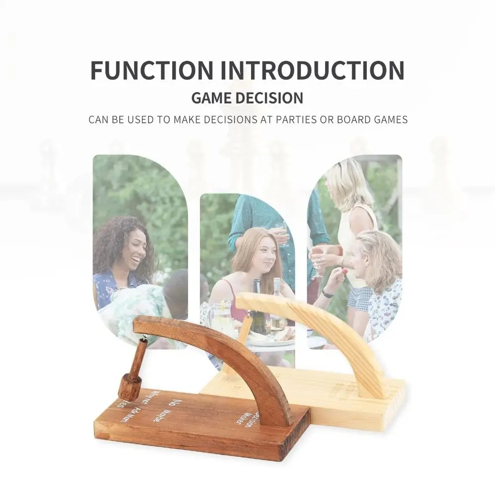 Wooden Magnetic Decision Maker Pendulum – Tabletop Gift Tabletop Decision Game Babs
