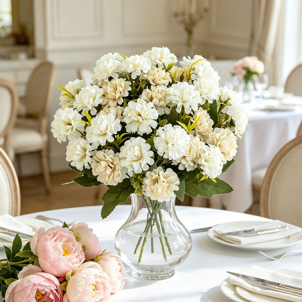 Silk Artificial Hydrangea Bouquet for Wedding & Home Décor Artificial Flower Bouquet Babs