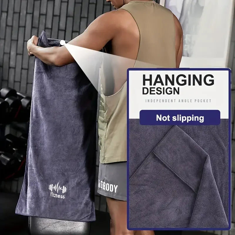 Super Absorbent Embroidered Sports Towel – Quick Dry Fitness Sports Fitness Towel Babs
