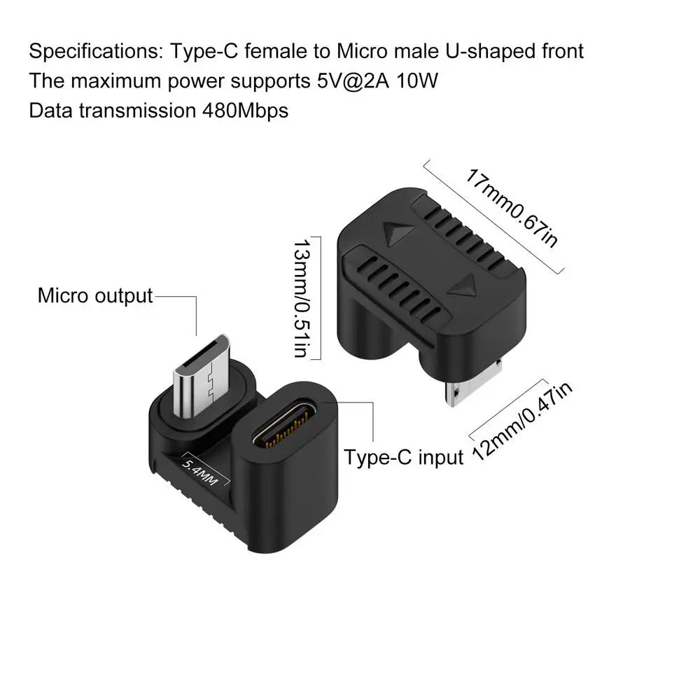 Type-C to Micro-USB Adapter | 480Mbps & 10W Fast Charging USB Adapter Babs 04