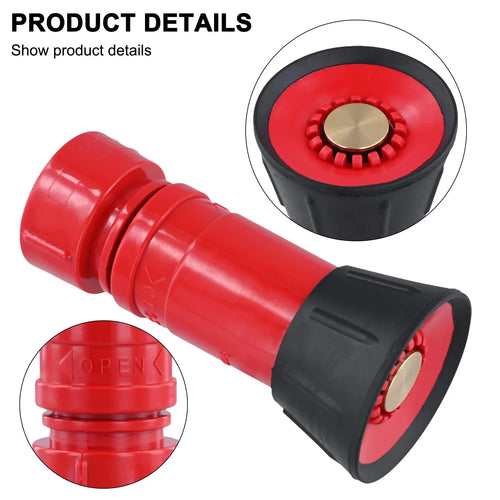 1-Inch Heavy Duty Fire Hose Nozzle – High Pressure Spray Irrigation Garden Hose Nozzle Babs