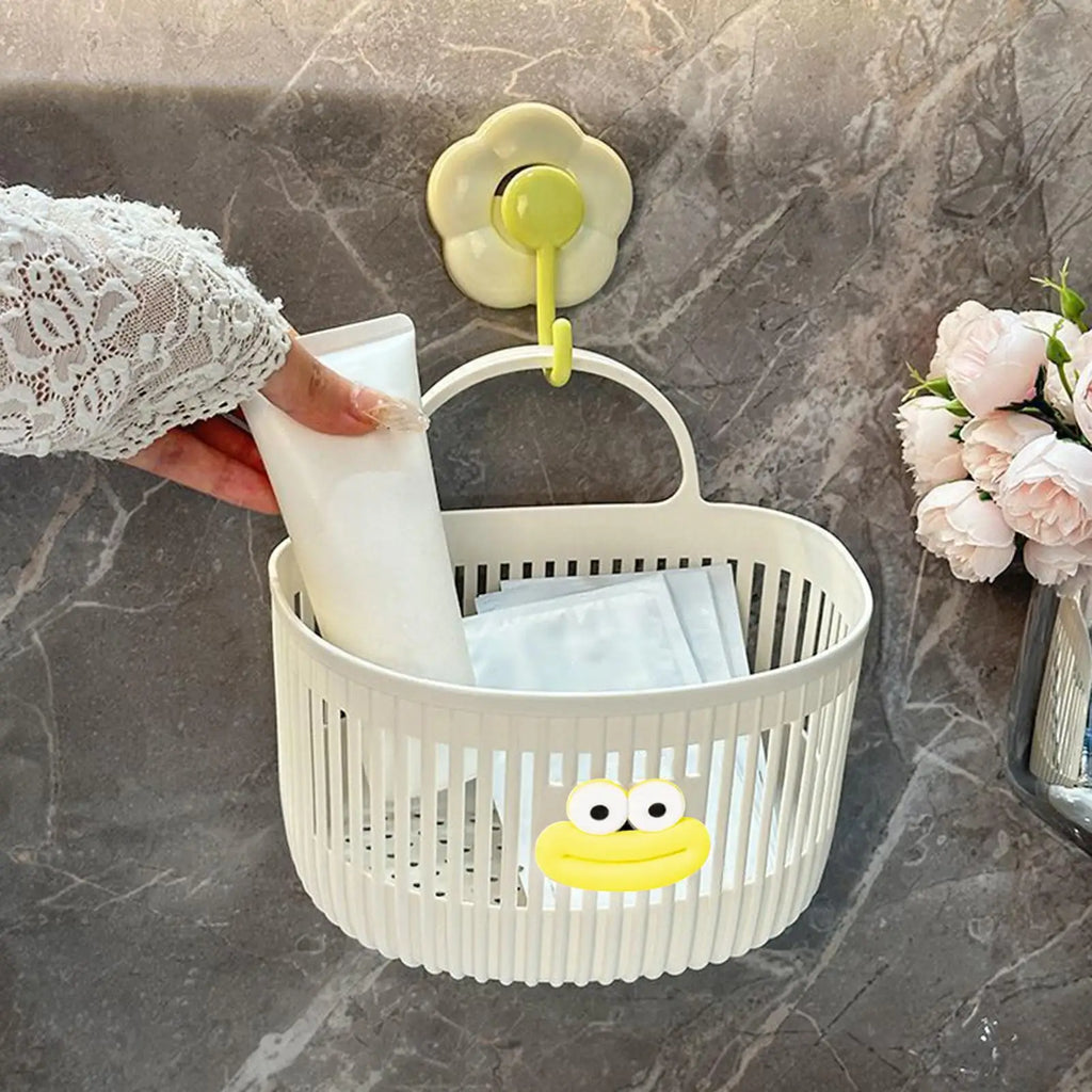 Wall-Mounted Hanging Storage Basket – Bathroom & Kitchen Wall Storage Basket Babs