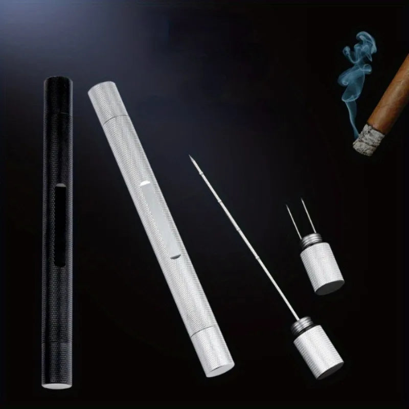 Double-Ended Cigar Pick Tool – Serrated Needle & Ventilator Cigar Pick Tool Babs