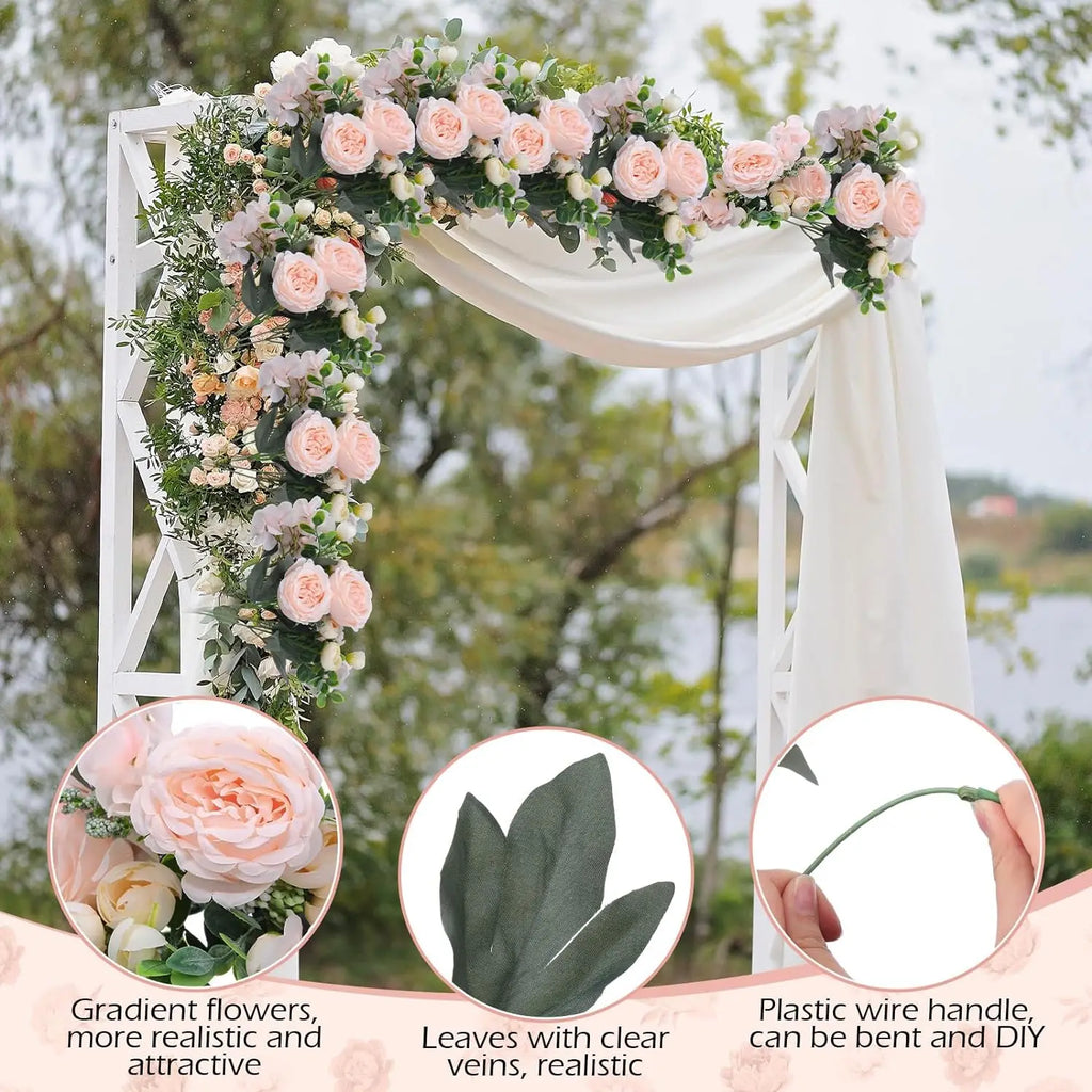 Artificial Silk Peony Hydrangea Bouquet – Wedding & Home Décor Artificial Flower Bouquet Babs