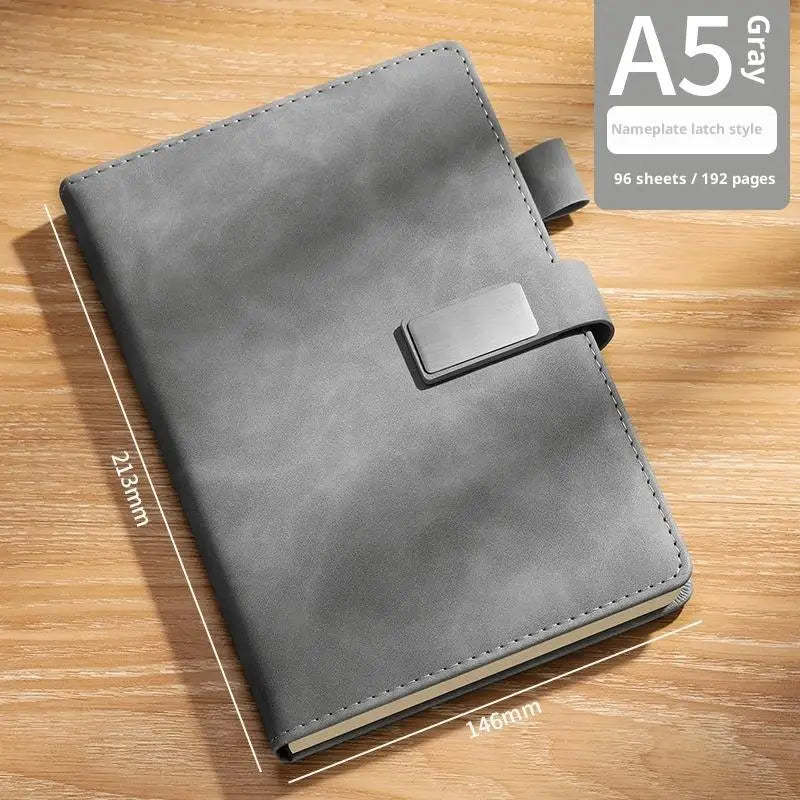 Vintage A5 Soft Leather Notebook – Business & College Journal