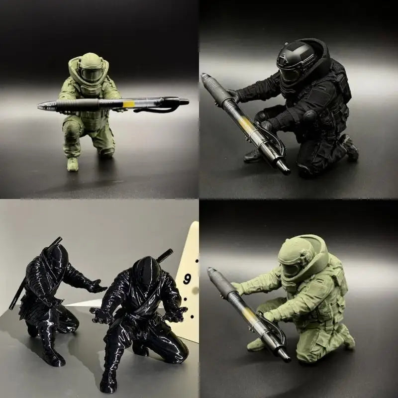 3D Printed Soldier Pen Holder – Cool Desktop Organizer Gift Desktop Pen Holder Babs