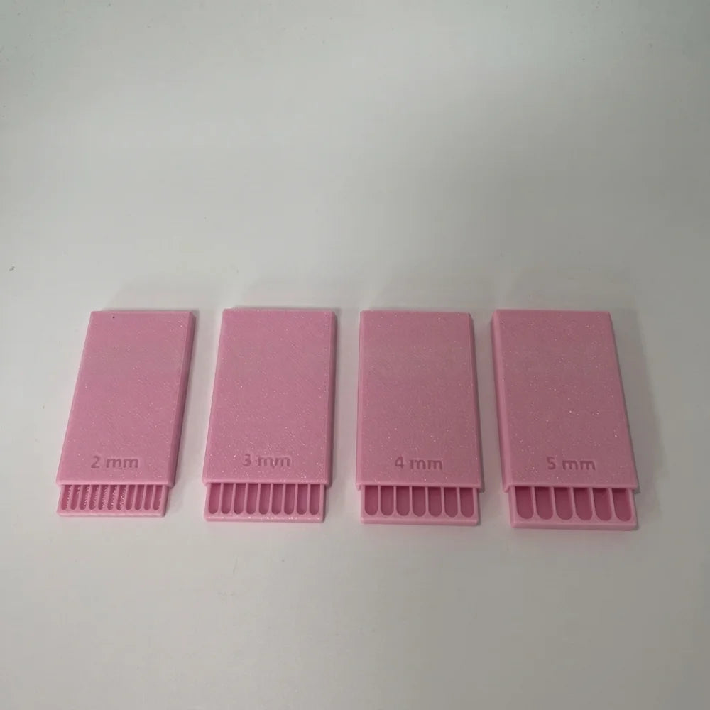 4Pcs Clay Ball Maker Tool Set – 2–5mm 3D Slot Structure Clay Crafting Tool Babs Pink S