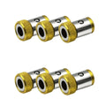 Magnetic Ring for Screwdriver Bits – Aluminum Alloy, 3 or 6 Pack Magnetic Bit Ring Babs 6pcs yellow