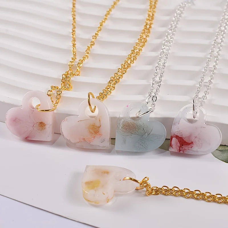 Heart Silicone Resin Mould – DIY Earring & Pendant Casting Resin Casting Mould Babs