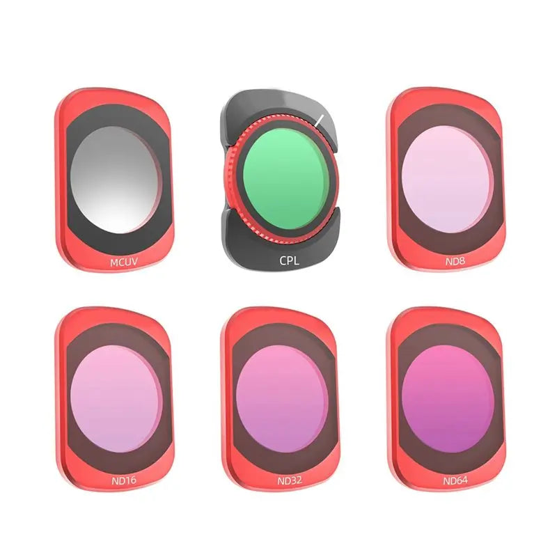 ND Filter Kit for OSMO Pocket 4/3 – MCUV ND8 ND16 ND32 ND64 Camera Lens Filter Kit Babs As Shown